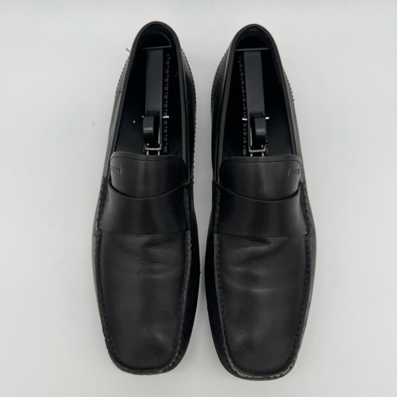 Bally Gabler Black Leather Moc Driving Loafer Size 9 D main image 13